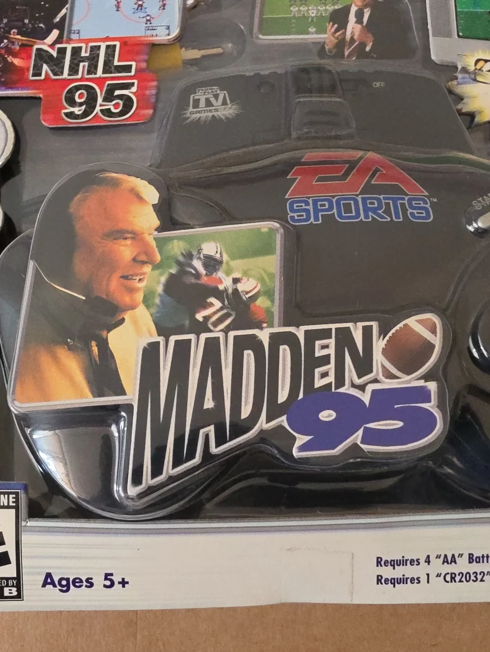 NHL '95/Madden '95 2004 Platinum Series Plug & Play TV Game Controller, Vintage